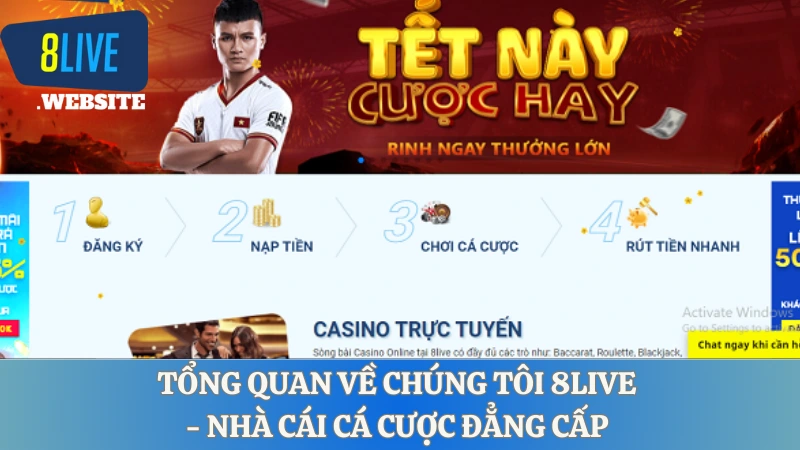 Tổng quan về chúng tôi 8LIVE - Nhà cái cá cược đẳng cấp